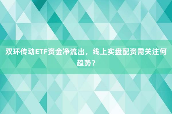 双环传动ETF资金净流出，线上实盘配资需关注何趋势？